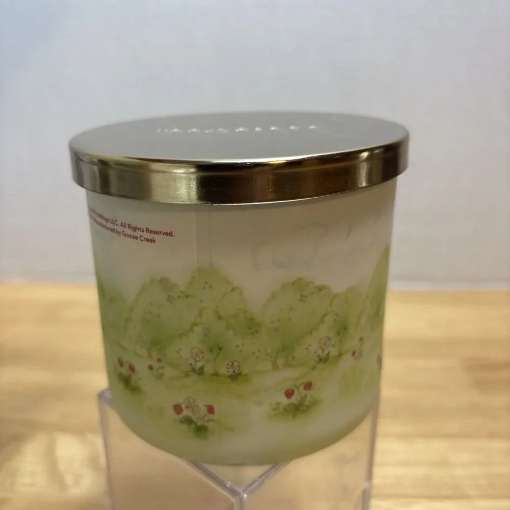 Goose Creek Strawberry Shortcake 3 Wick Candle RASPBERRY TART 14.5 Oz